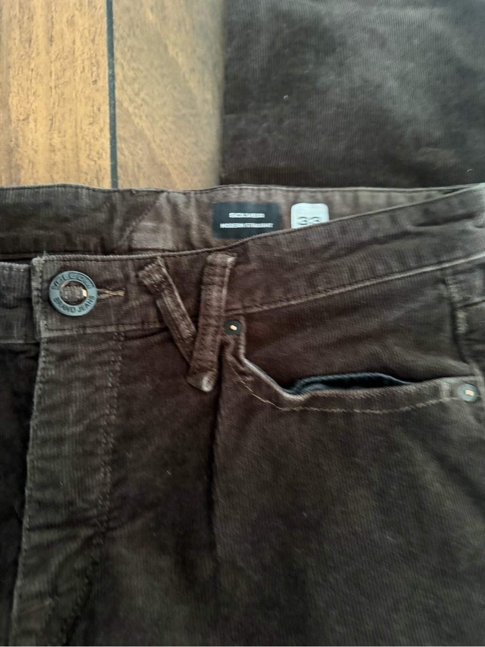 VOLCOM Mens Solver 5 Pocket Corduroy pants size 33 - Picture 3 of 9